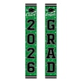 thumbnail image 2 of Graduation Porch Banners Class of 2026 – Congrats Grad Door Decorations 2 Pack Hanging Signs for Front Door and Outdoor Graduation Party Decor 71x12in, 2 of 6