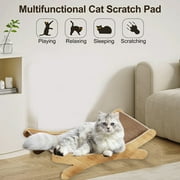 Cat Scratcher Bed Durable Cat Scratching Post with Hammock for Indoor Cats Lounger & Sleep & Scratch, Sturdy Solid Wood Frame for Cats Scratcher Lounge, Wooden Cat Furniture