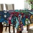 thumbnail image 3 of GZHJMY Owl Tablecloth, Rectangle Waterproof Washable Polyester Table Cover for Picnic Dinner Holiday Party Decor, 60 x 60 Inch, 3 of 7