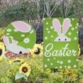 thumbnail image 2 of SKYSONIC Green Easter Pattern Double-Sided Printed Garden House Sports Flag-28x40(in)-Polyester Decorative Flags for Courtyard Garden Flowerpot, 2 of 6