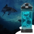 thumbnail image 3 of Botella de agua YuanDian Shark de 420 ml con diseño de animales marinos en 3D, 3 of 7
