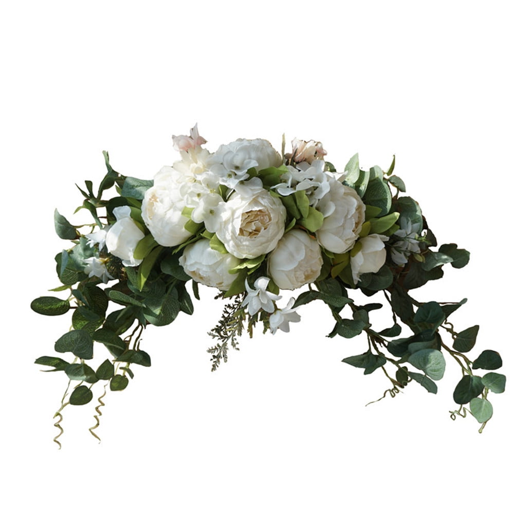 Details about   Artificial Wedding Arch Flower Kit Blush Pink Floral Arrangement Swag Decoration 