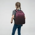 thumbnail image 5 of Honeii Pink Glitter Sparkles A Print Lightweight Backpacks,Carry on Backpack,Durable Backpack for School, Work & Travel, 5 of 7