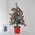 thumbnail image 3 of Farfi 24pcs 3 cm bola de color del árbol de Navidad a prueba de rotura varios estilos de mini - escena de alto brillo chapada con plástico fiesta de Navidad decorada con bolas colgantes, 3 of 5