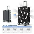 thumbnail image 6 of Kdxio Crescent and Stars Pattern Luggage Cover for Travel,Elastic and Durable,Fits 18-32 Inch,-No luggage included, 6 of 8