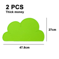 thumbnail image 2 of Kids Placemat - Silicone Cloud Shape Placemat Non Slip Placemat For Baby Toddlers,Reusable Placemats, 2 of 5