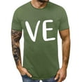 thumbnail image 5 of Baqcunre Valentine'S Day Shirts For Women Men And Women With With Love Printed Couple T Shirt Short Sleeve Top(Army Green XS-4XL),Womens Tops Graphic Tees For Women Shirts For Women Womens Tops, 5 of 7