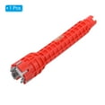 thumbnail image 3 of Faucet and Sink Installer, 5 in 1 Multi-purpose Wrench Plumbing Tool for Toilet Bowl Bathroom Basin, Red, 3 of 6