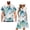 Blue Octopus, variant on Cute Panda Matching Outfits for Couples Mens Short Sleeve Shirt Beach Tops and Womens Midi Dress with Pocket V-neck A-Line Hawaiian Party Dresses Size 6XL