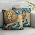 thumbnail image 3 of COMIO  Pillow Cover William Morris Lion Decorative Jacquard Weave Tapestry Cushion Cover, 3 of 5
