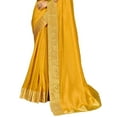 thumbnail image 2 of Accessorize Kingdom Zari Boarder Vichitra Poly Silk Saree with Unstitched Blouse Piece, 2 of 3