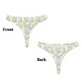 thumbnail image 3 of Balery Moon And Rabbit Tangas de Algodón para Mujer con Estampado – Ropa Interior Sexy, Transpirable, G-string-XX-Large, 3 of 6
