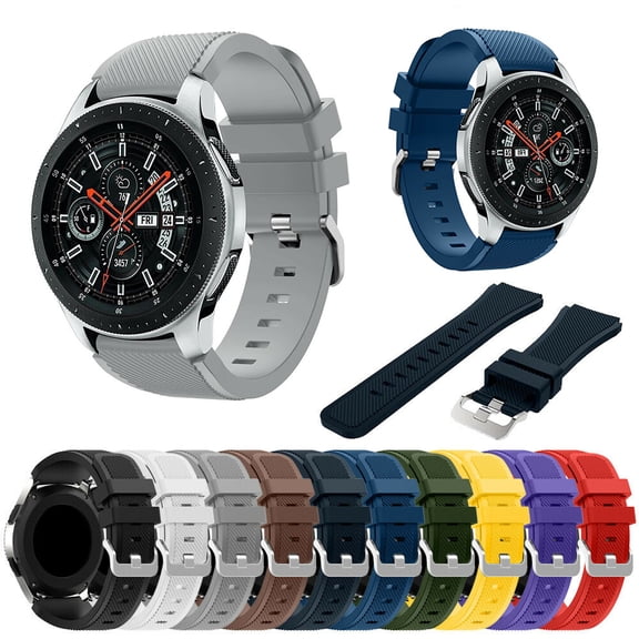 FZFLZDH Silicone Sprots Band Strap Replacement Wristband For Samsung Galaxy Watch 46mm with Buckle Stripe Surface