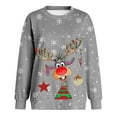 thumbnail image 5 of Xudanell Womens Tops Plus Size Cute Reindeer Christmas Sweatshirts for Women Clothes Holiday Long Sleeve Shirts, 5 of 5