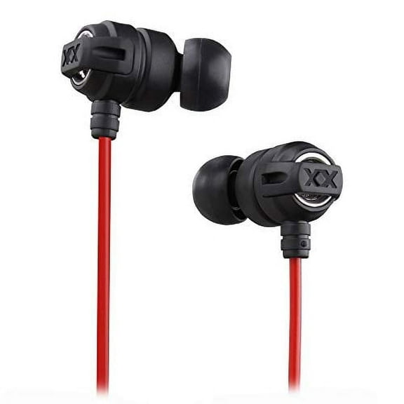 JVC HAFX1X Headphone Xtreme-Xplosivs, Black, Red