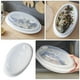 thumbnail image 5 of GOOHOCHY 1pc cocina de vapor de pescado PP de grado alimenticio con placa de pescado al vapor de microondas de tapa, 5 of 7