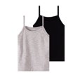 thumbnail image 2 of FSYBOA Girls Knitted Tank Tops, Breathable Sleeveless Casual 2 Piece Kids Summer Shirts Gray Size 5-6 T, 2 of 5