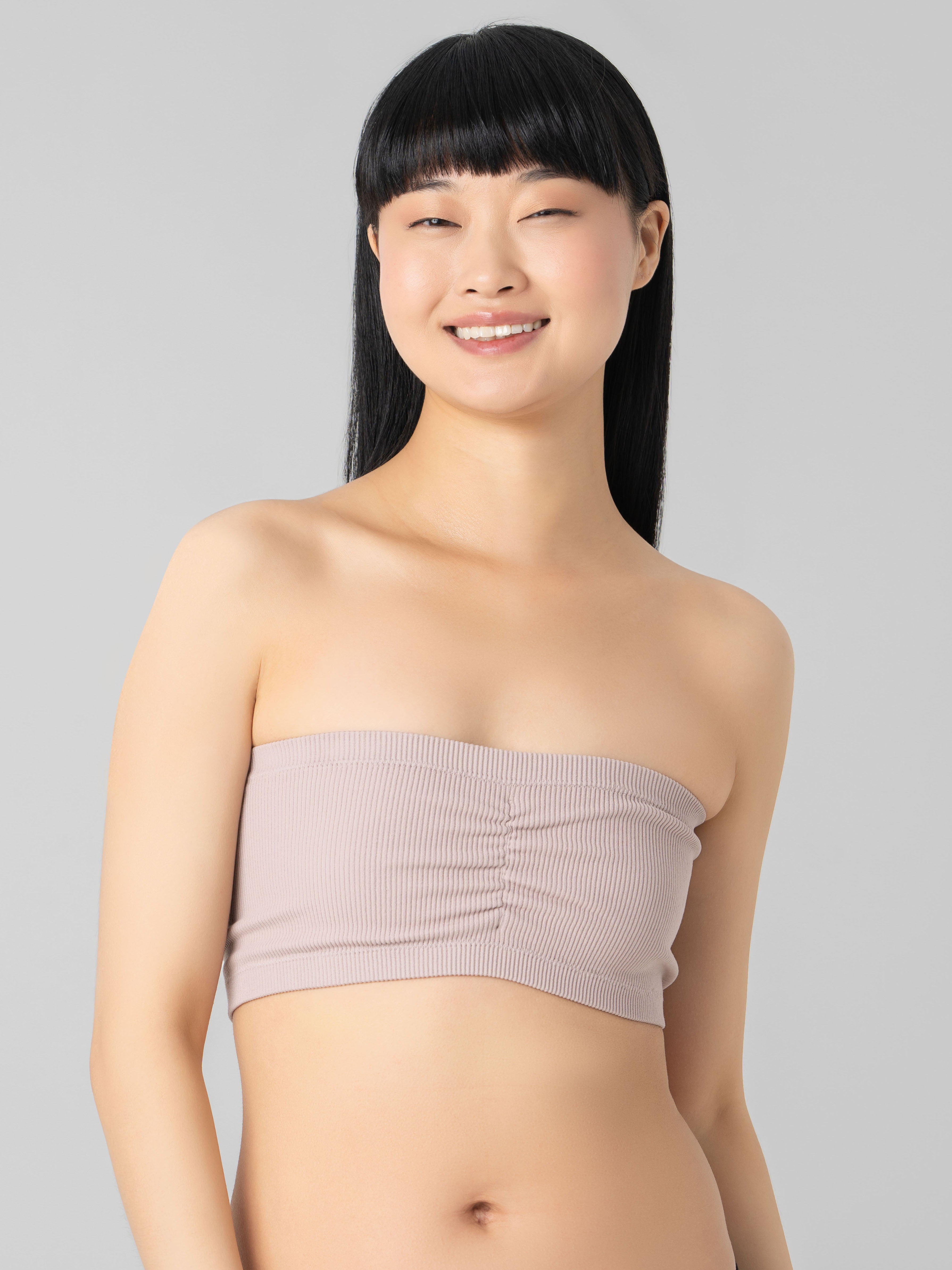 No Boundaries Women's Seamless Bandeau Bra, Sizes XS-XXXL