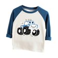 thumbnail image 4 of Ruyang Toddler Girls Boys Long Sleeve Shirts Cartoon Car Printed Kids Raglan Tees Crewneck Pullover Spring Fall Casual Outfits, 4 of 4