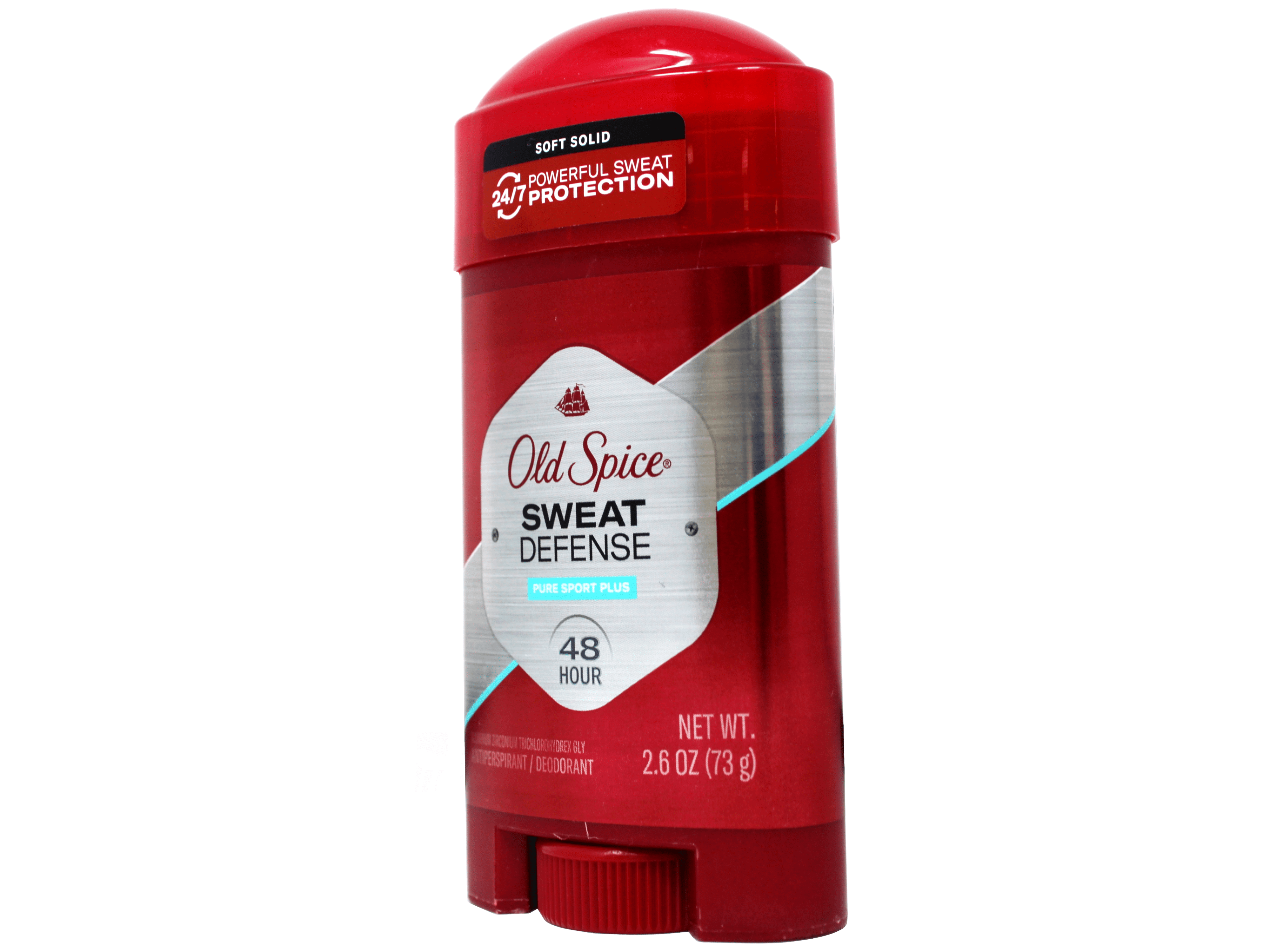 2 Pack - Old Spice Sweat Defense Antiperspirant and Deodorant Soft Solid for Men, Pure Sport Plus, 2.6 oz