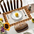 thumbnail image 5 of 6PCS Happy Thanksgiving Day Printed Cotton Linen Fabric Insulation Western Placemat Table Mats Kitchen Mat Dining Place mat Heat-Resistant Easy Clean Thanksgiving Accessory, 5 of 5