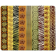 Yeuss Texture Rectangular Non-Slip Mousepad,Abstract Art African Ethnic Theme Illustration Gaming Mouse Pads,200mm x