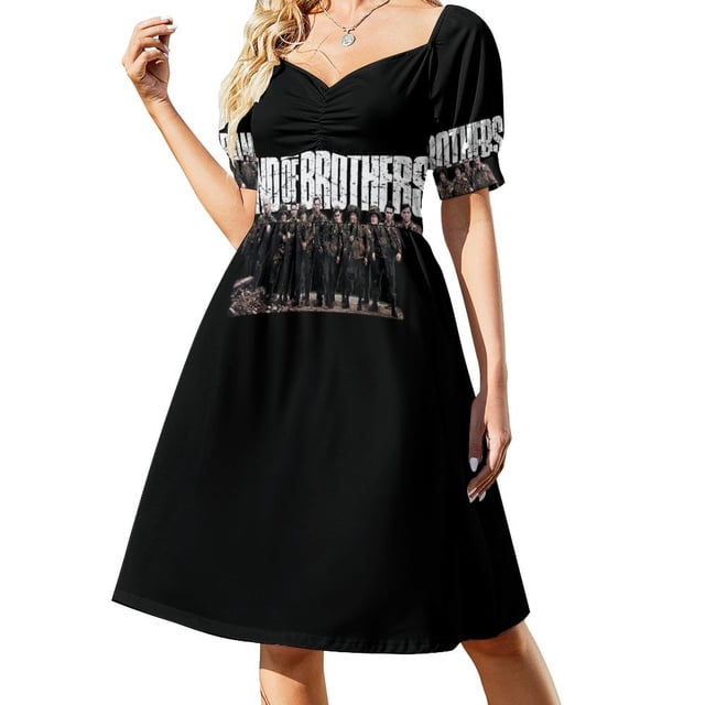 Vestido clásico de manga corta de Band of Brothers vestido largo de verano para mujer vestidos africanos de verano para mujer