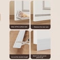 thumbnail image 7 of Door Draft Stopper, Door Weather Stripping, Noise Reduction Door Sweep, Flexible Rubber Self-Adhesive Gap Filler, Wind Dust Proof Thermal Insulation Seal Strip, Cuttable No-Drill Weather Guard, 7 of 7