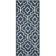 thumbnail image 2 of SAFAVIEH Cambridge Julian Geometric Wool Runner Rug, Navy Blue/Ivory, 2'6" x 6', 2 of 8
