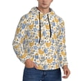 thumbnail image 2 of Wukai Funny Chicken Print Men Hoodies Fleece Sweatshirts Long Sleeve Sweaters Pullover Fall Outfits Winter Clothes-Large, 2 of 7