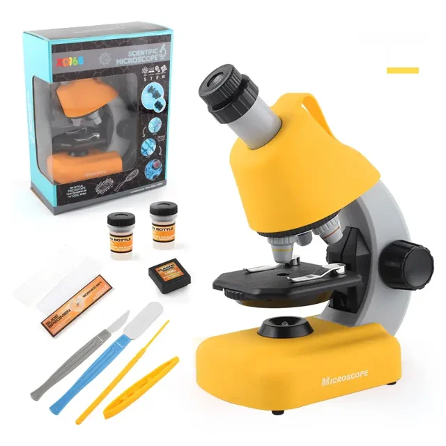 Toy portable children's microscope toy biological science experiment science and education toy high-definition multiple microscope