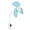 Light Blue, variant on Zguuel Wall Mounted Fan, USB Powered Small Wall Fan, Space Saving Quiet Cooling Fan with 3 Speeds for Home Kitchen Bedroom Office