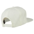 thumbnail image 4 of Big Diamond Embroidered Flat Bill Cap - White OSFM, 4 of 5