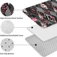 thumbnail image 5 of Pioneer Flower Floral Print Pattern Bathroom Rugs Sets 3 Piece,Toilet Cover Set,Absorbent Non Slip Bathroom Mats Sets with U-Shaped Contour Rug Toilet Rug Set, 5 of 5