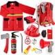 thumbnail image 1 of Disfraz de bombero para niños con juego de 13 accesorios, 1 of 9
