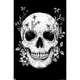 thumbnail image 1 of Episodic Drawing - Floral Skull Wall Poster, 22.375" x 34", 1 of 4