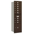 thumbnail image 4 of Maximum Height Recessed Mounted 4C Horizontal Mailbox with 9 Doors and 1 Parcel Locker in Aluminum with USPS Access - Rear Loading, 4 of 4