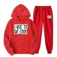 thumbnail image 1 of TIMIFIS Ensemble de Survêtement pour Homme Rouge 2 Pcs à Capuche Athlétique Chandail Décontracté Course Jogging Tenue de Sport Ensemblesfall, 1 of 6