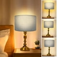 thumbnail image 4 of Drum Lampshades, Kvago Linen Lamp Shade, E27 Light Cover Replacement for Chandeliers Table Floor Lamp Kitchen Light Fixtures (Gray, 11.81''Top x 11.81'' Bottom x 7.87'' High), 4 of 8