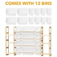 thumbnail image 7 of TACWILY Toy Storage Organizer with 6 Shelves and 12 Bins, Toy Organizers Storage Bookshelf, Kids Bin Shelf Toys Box Bookcase for Bedroom Playroom Organization Room Decor, White, 7 of 7