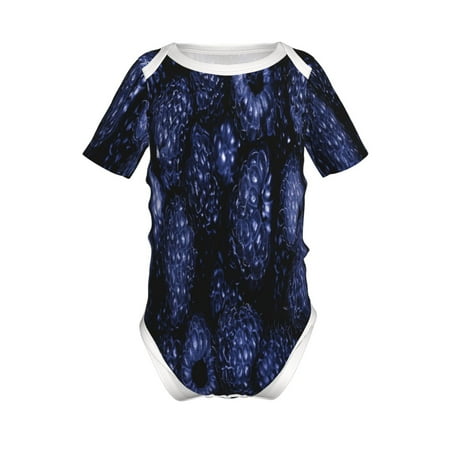 

Yiaed Blue-Purple Raspberries Print Infant Climbing Short Sleeve Onesie One-Piece Baby Bodysuit Clothes 0-12 Months -12 Months