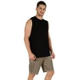 thumbnail image 2 of Inkmeso Casual Solid Elastic Waist Shorts For Men Loungewear With Pockets Cotton Short Pants, 2 of 7