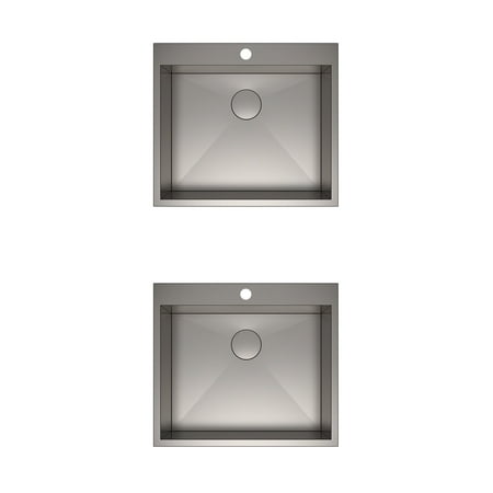 Drop In Single Bowl - Kraus Pax Zero Radius 25