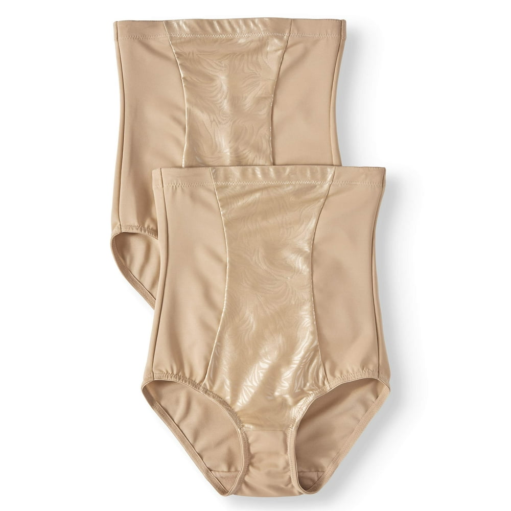 Flexees Flexees by Maidenform Women's High Waist Brief, 2 Pack