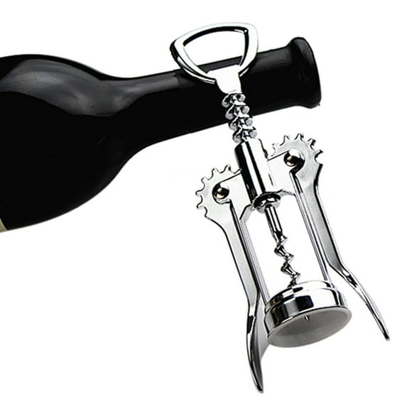 Aqestyerly Kitchen Decor And Accessories Metal Wine Corkscrew Stainless Steel Waiter Bottle Beer Cap Opener