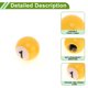 thumbnail image 5 of Tapones de Vástago de Válvula de Neumático Decorativos Amarillos en Forma de Billar 7x19mm Plástico Cobre 4 Pcs, 5 of 7
