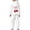 White, variant on Bow Print Outfits Set For Kids Child Toddler Boys Girls Long Sleeve Solid Warm Hoodie Pullover Tops Pants Kids Outfits Sweat Suit Khaki 130(6-7 Years)