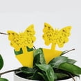 thumbnail image 3 of Pebbuoy 6Pcs Double Sided Sticky Board Odorless Waterproof Fruit Fly Trap UV Resistant Child Pet Safe Plant Yellow Sticky Traps for Indoor Outdoor Kitchen, 3 of 6
