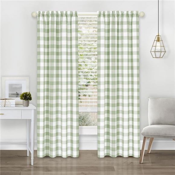 Achim HNPN84AG06 42 x 84 Po Hunter Panneau de Rideau de Fenêtre à Passe-Tringle, Vert