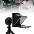 thumbnail image 1 of Teleprompter, Remote Control Fold Prompter Convenient Plastic Vertical Shooting With Cold Shoe Mount For 7.9 Inch Tablets For Smart Phone For SLR Camera, 1 of 8